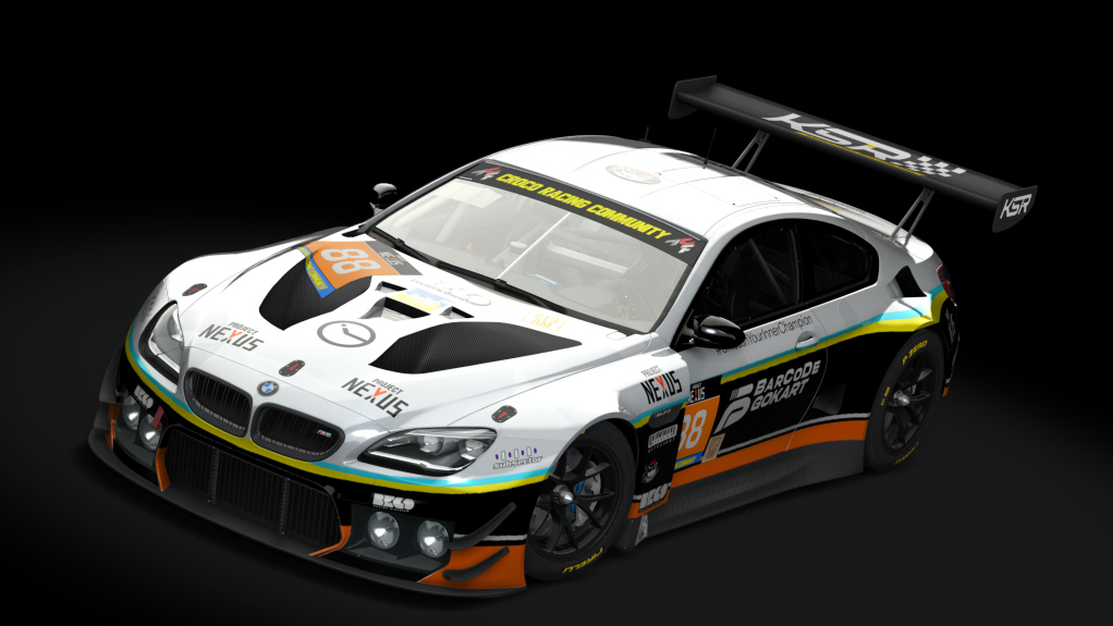 BMW M6 GT3, skin #88_Barcode Gokart KSR_AM