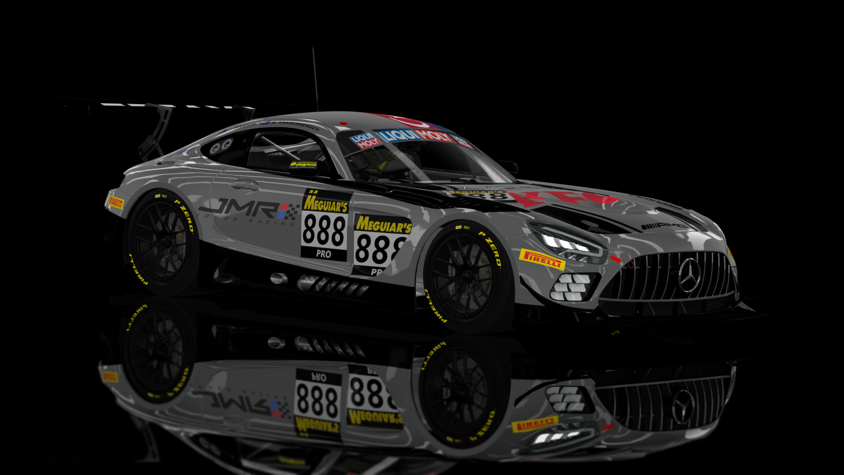 ACF GT3 - AMG GT3 EVO 2020, skin 2021 #888 Triple eight Johor racing