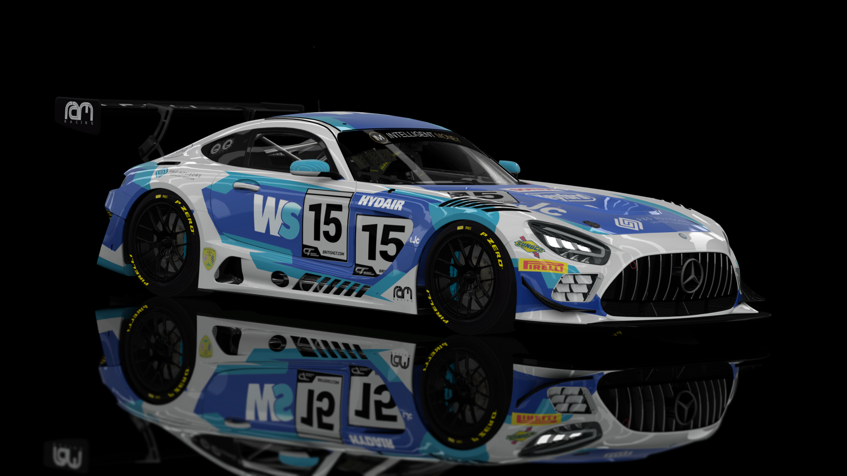ACF GT3 - AMG GT3 EVO 2020, skin 2022 British GT Ram Racing #15