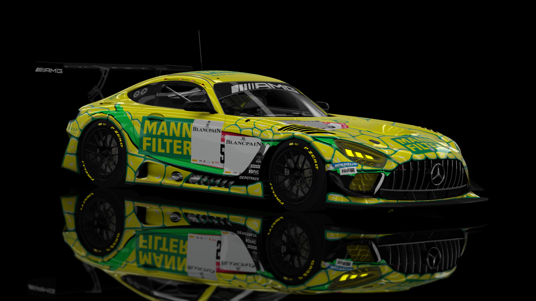 ACF GT3 - AMG GT3 EVO 2020, skin 2022 N24H Landgraf