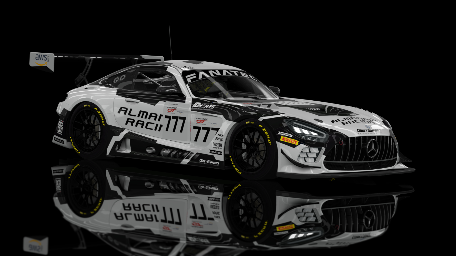 ACF GT3 - AMG GT3 EVO 2020, skin 2023 AL MANAR Racing #777