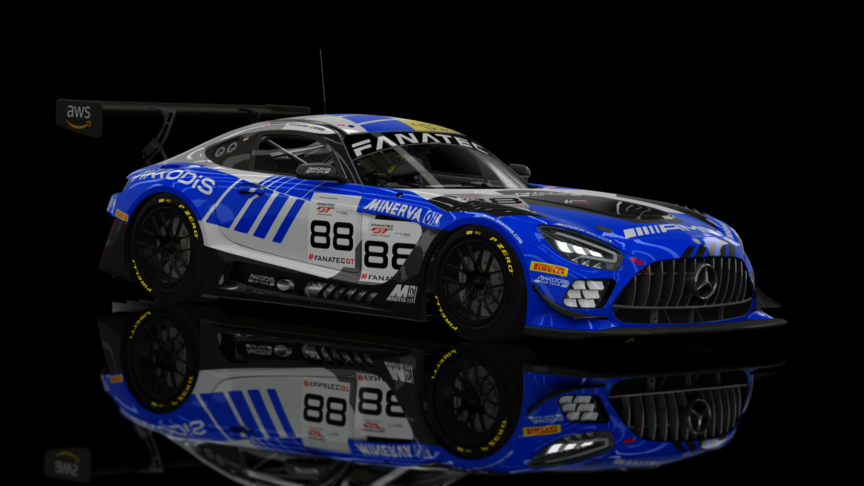 ACF GT3 - AMG GT3 EVO 2020, skin 2023 AMG AKKODIS 88