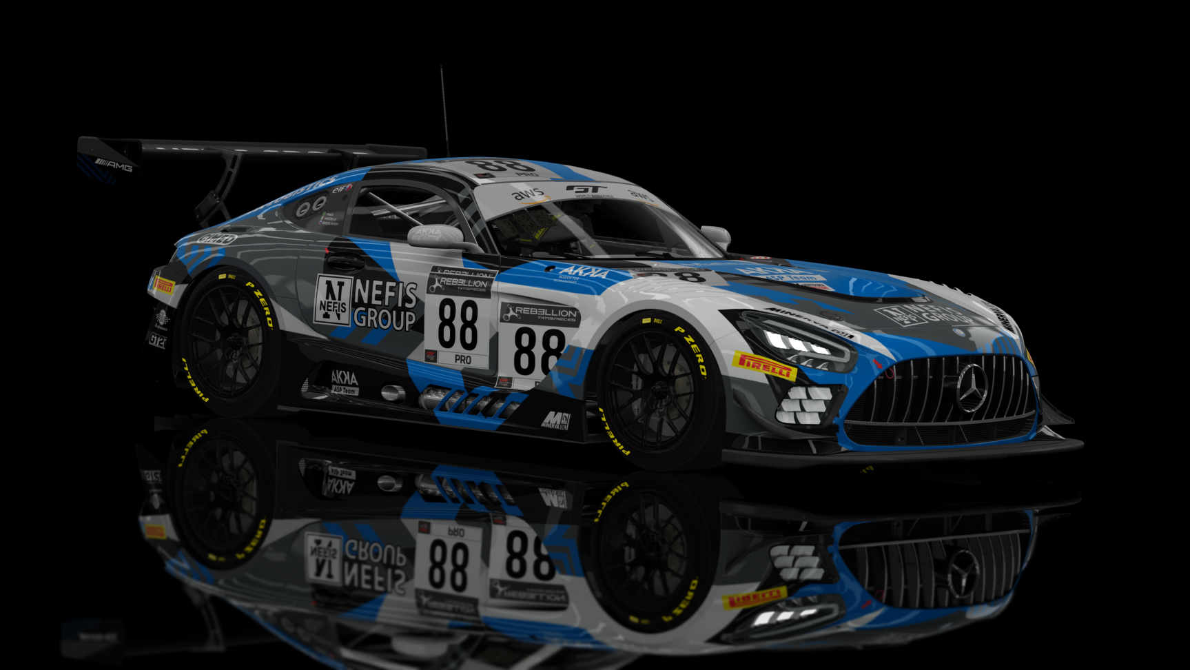 ACF GT3 - AMG GT3 EVO 2020, skin Akka #88 Imola