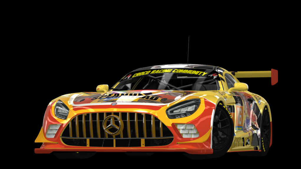 ACF GT3 - AMG GT3 EVO 2020, skin Kamikaze Uma Racing Team X S.A.R_GT3_AM MERCEDES AMG #0197 GT3