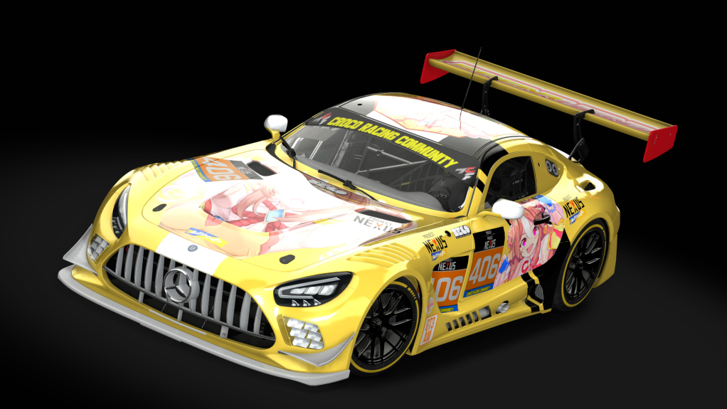 ACF GT3 - AMG GT3 EVO 2020, skin Kamikaze Uma Racing Team X S.A.R_GT3_AM MERCEDES AMG #406 GT3