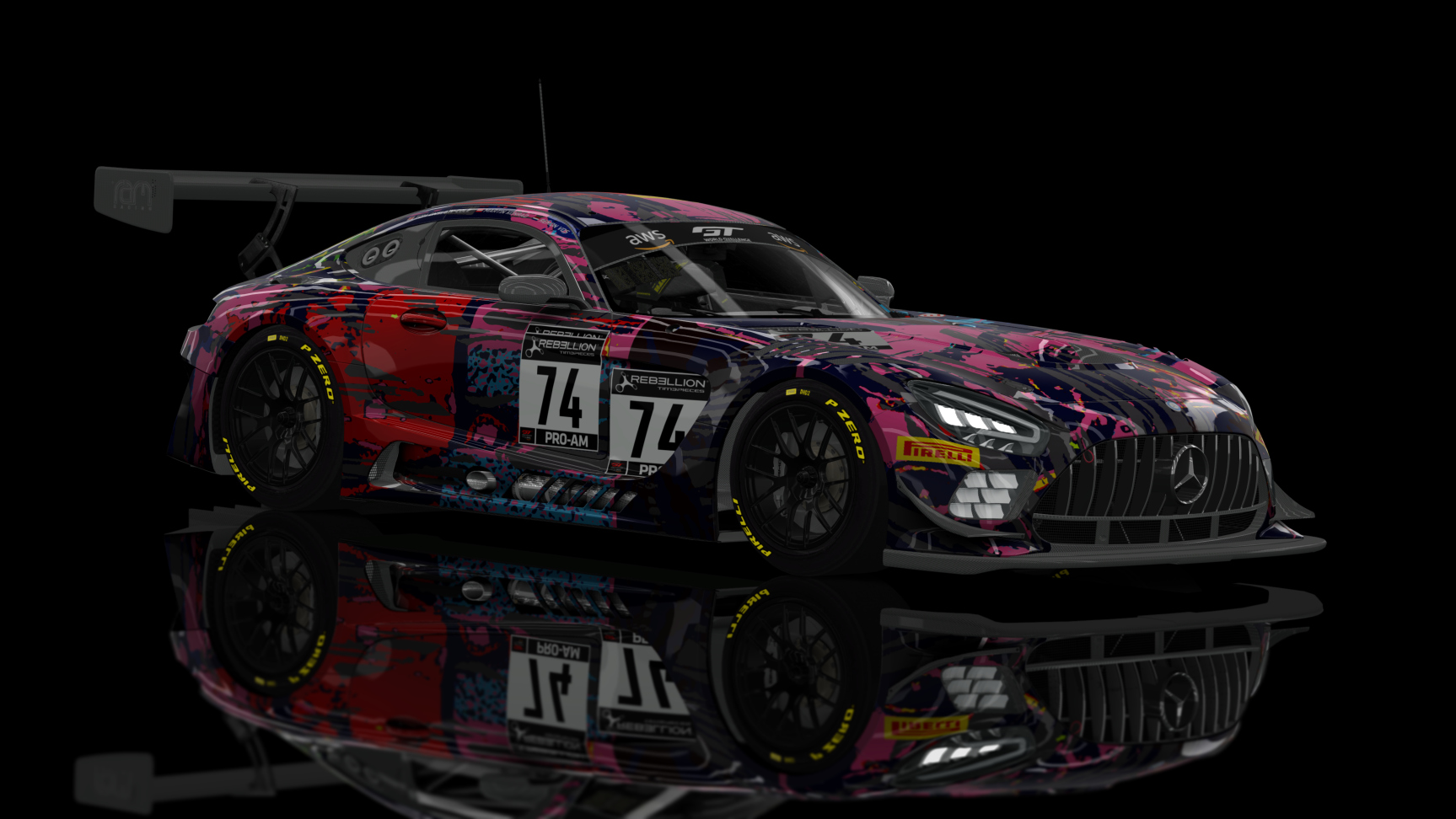 ACF GT3 - AMG GT3 EVO 2020, skin Ram_Racing_#74