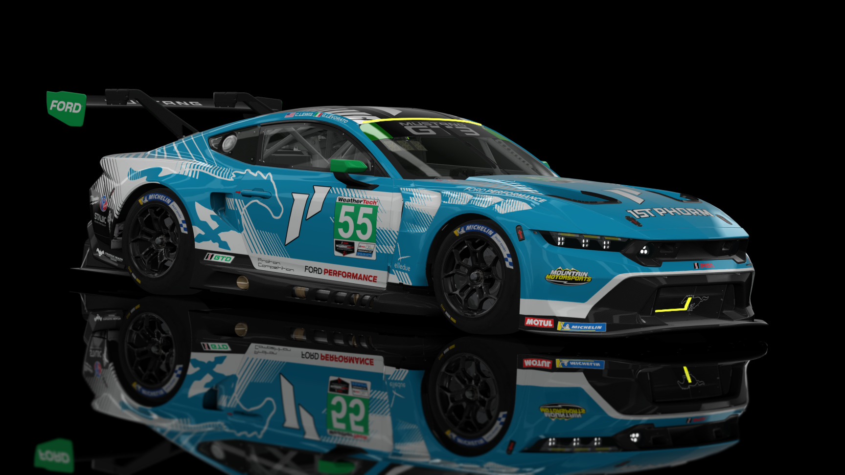 ACF GT3 - Ford Mustang GT3 2024, skin 2024_IMSA_Proton_55