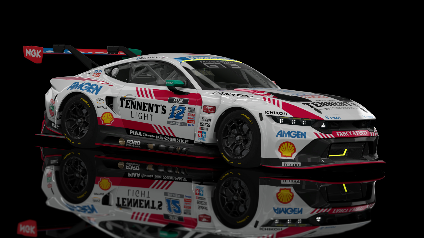 ACF GT3 - Ford Mustang GT3 2024, skin LiquiMoly