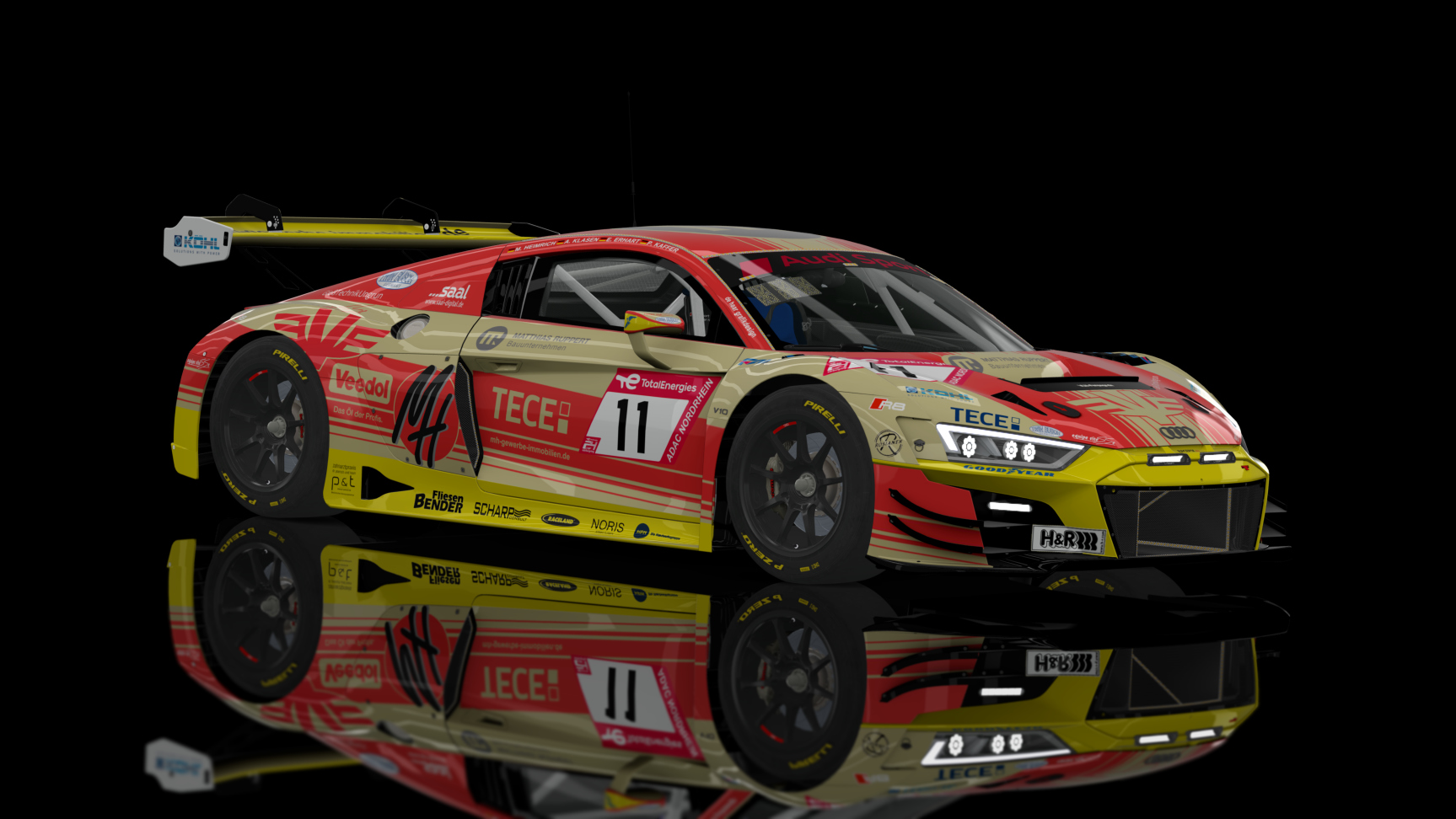 ACF GT3 - Audi R8 LMS EVO II 2021, skin équipe_vitesse_#11_2022