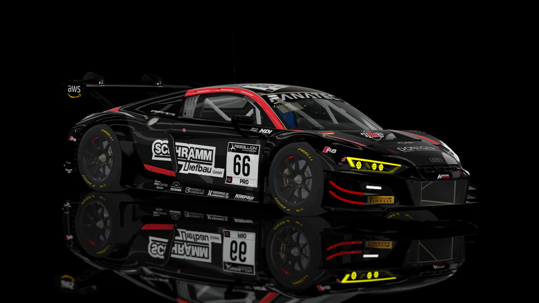 ACF GT3 - Audi R8 LMS EVO II 2021, skin 2022 Attempto Racing #66