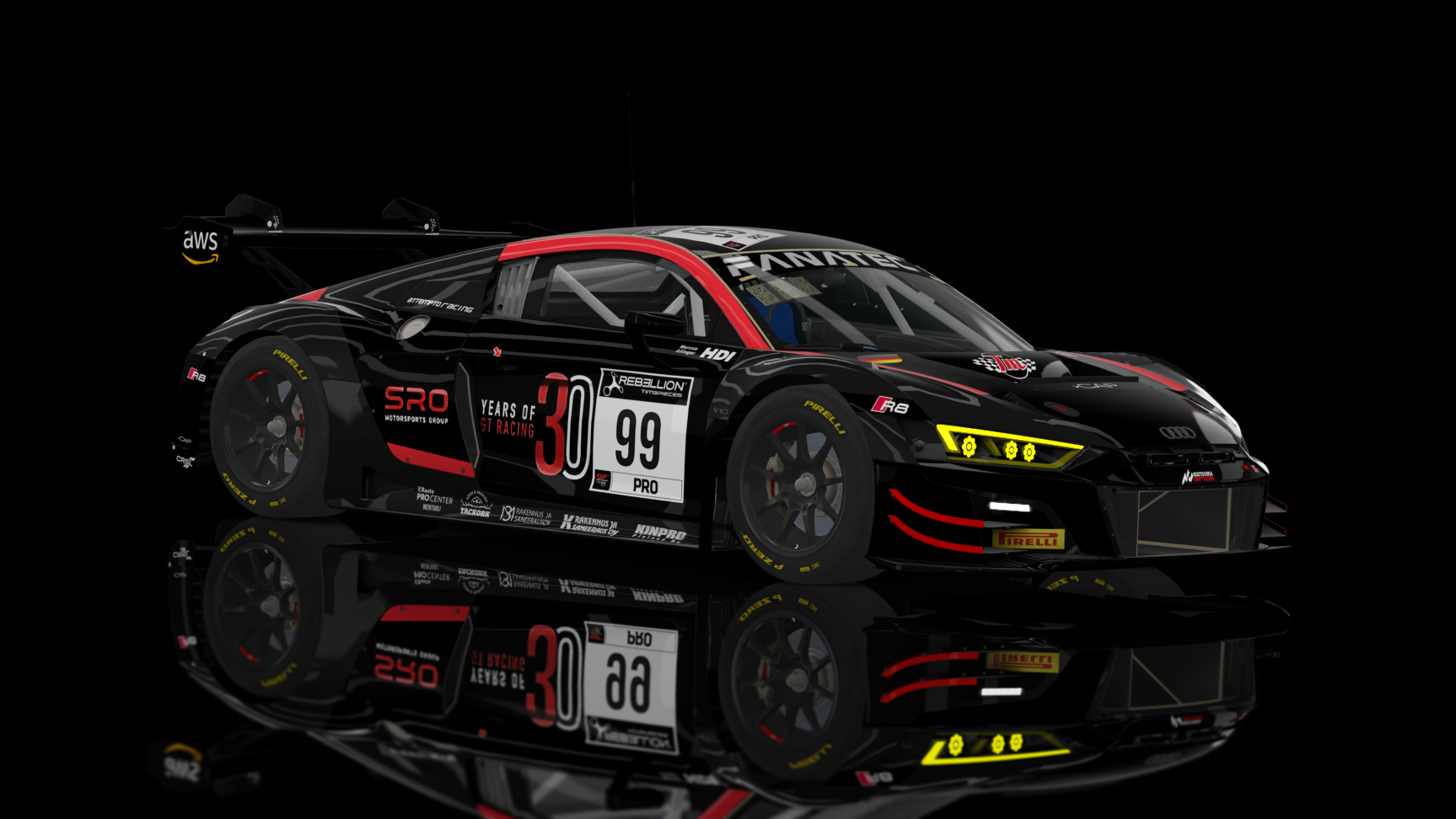 ACF GT3 - Audi R8 LMS EVO II 2021, skin 2022 Attempto Racing #99