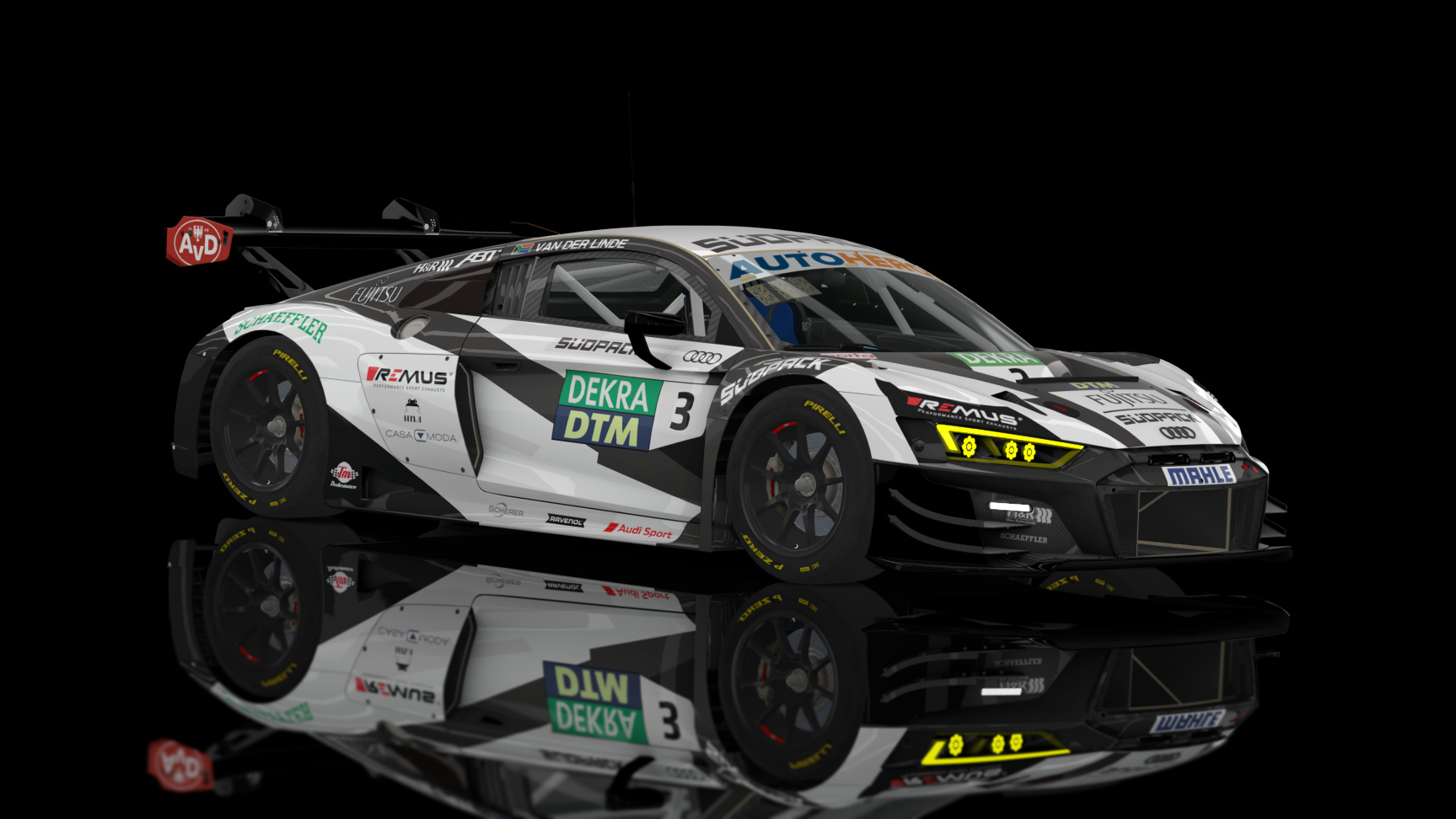 ACF GT3 - Audi R8 LMS EVO II 2021, skin 2022 DTM 3 Van Der