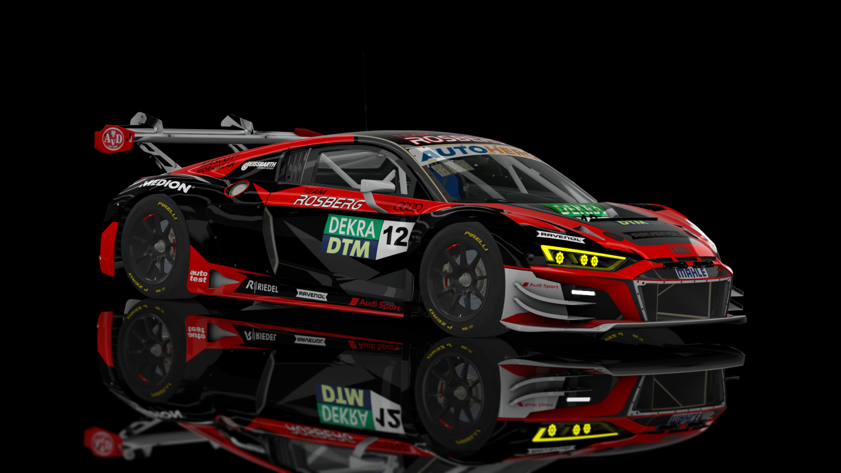 ACF GT3 - Audi R8 LMS EVO II 2021, skin 2022 DTM Team Rosberg 12