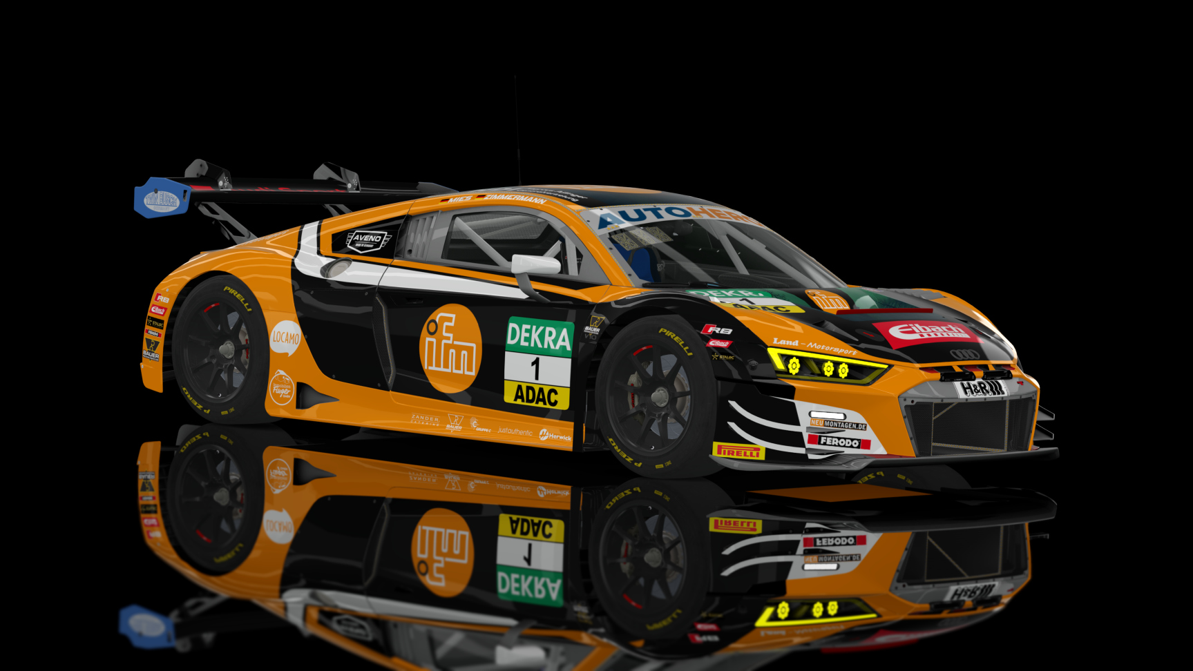 ACF GT3 - Audi R8 LMS EVO II 2021, skin 2022 GT Masters 1 Meis