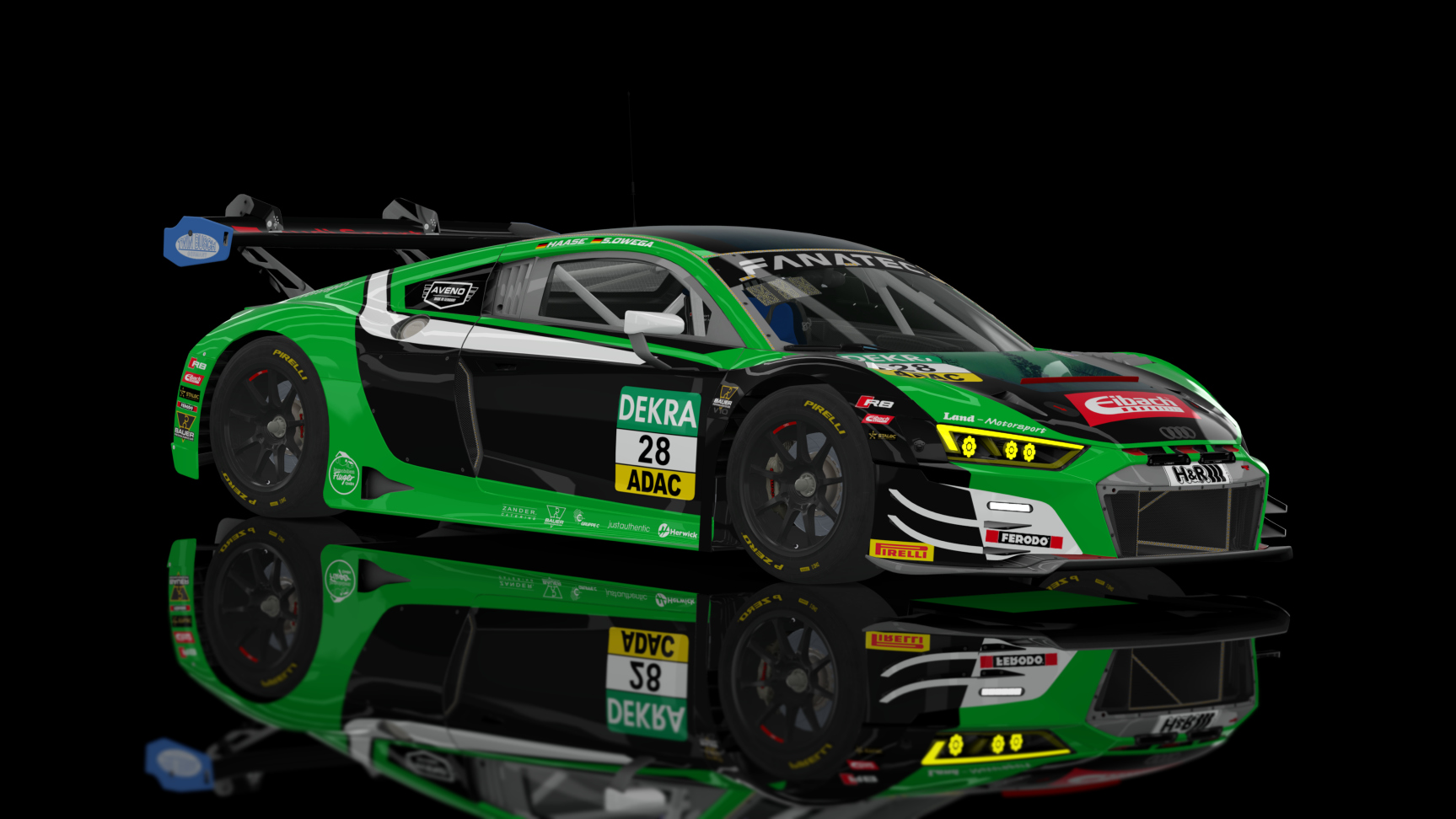 ACF GT3 - Audi R8 LMS EVO II 2021, skin 2022 GT Masters 28 Haas