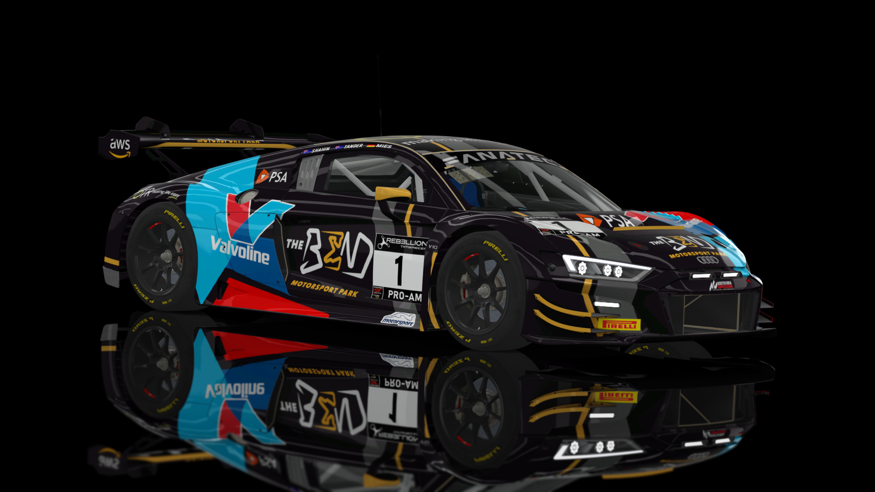 ACF GT3 - Audi R8 LMS EVO II 2021, skin 2022 GTWCAU The Bend