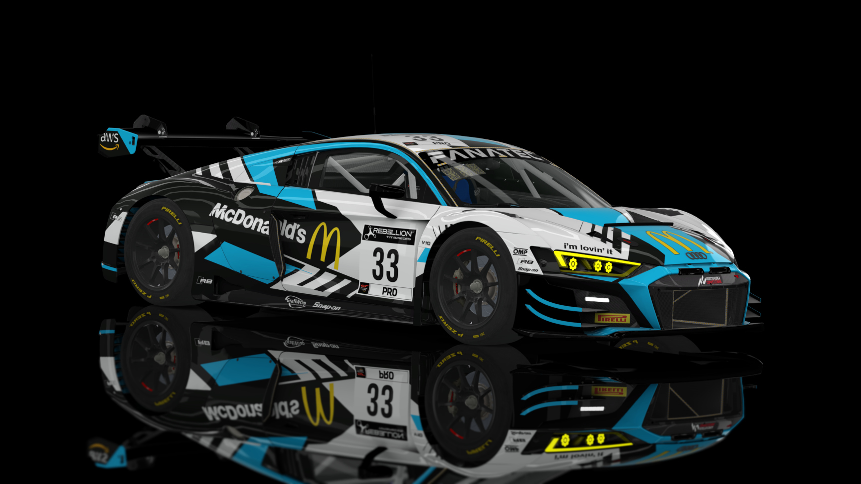 ACF GT3 - Audi R8 LMS EVO II 2021, skin 2022 Team WRT #33