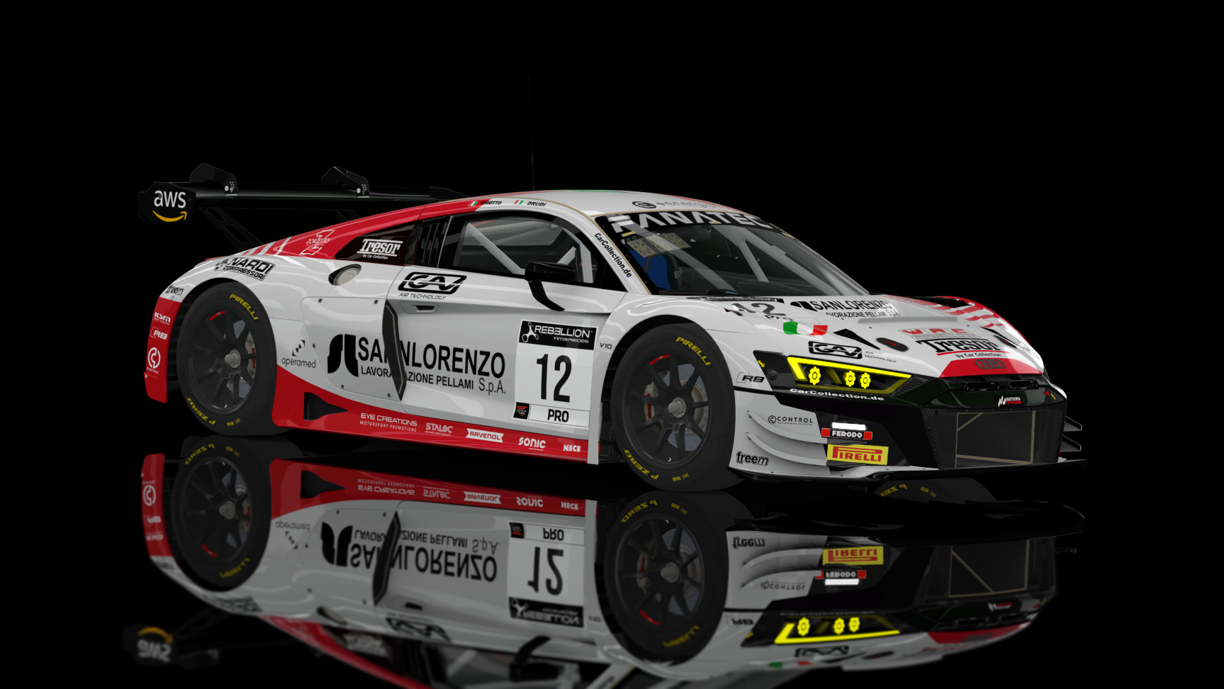 ACF GT3 - Audi R8 LMS EVO II 2021, skin 2022 Tresor by Car Collection #12