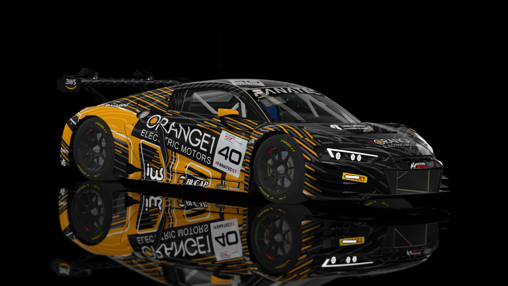 ACF GT3 - Audi R8 LMS EVO II 2021, skin 2023 Orange1 #40