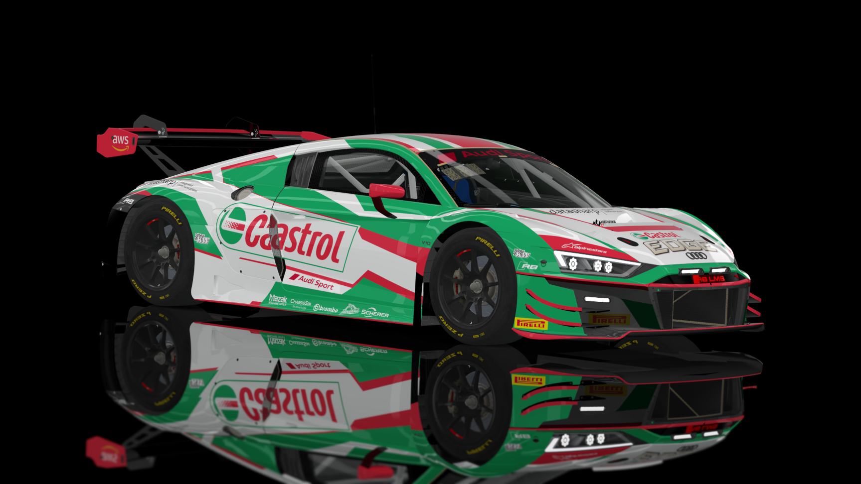 ACF GT3 - Audi R8 LMS EVO II 2021, skin Castrol