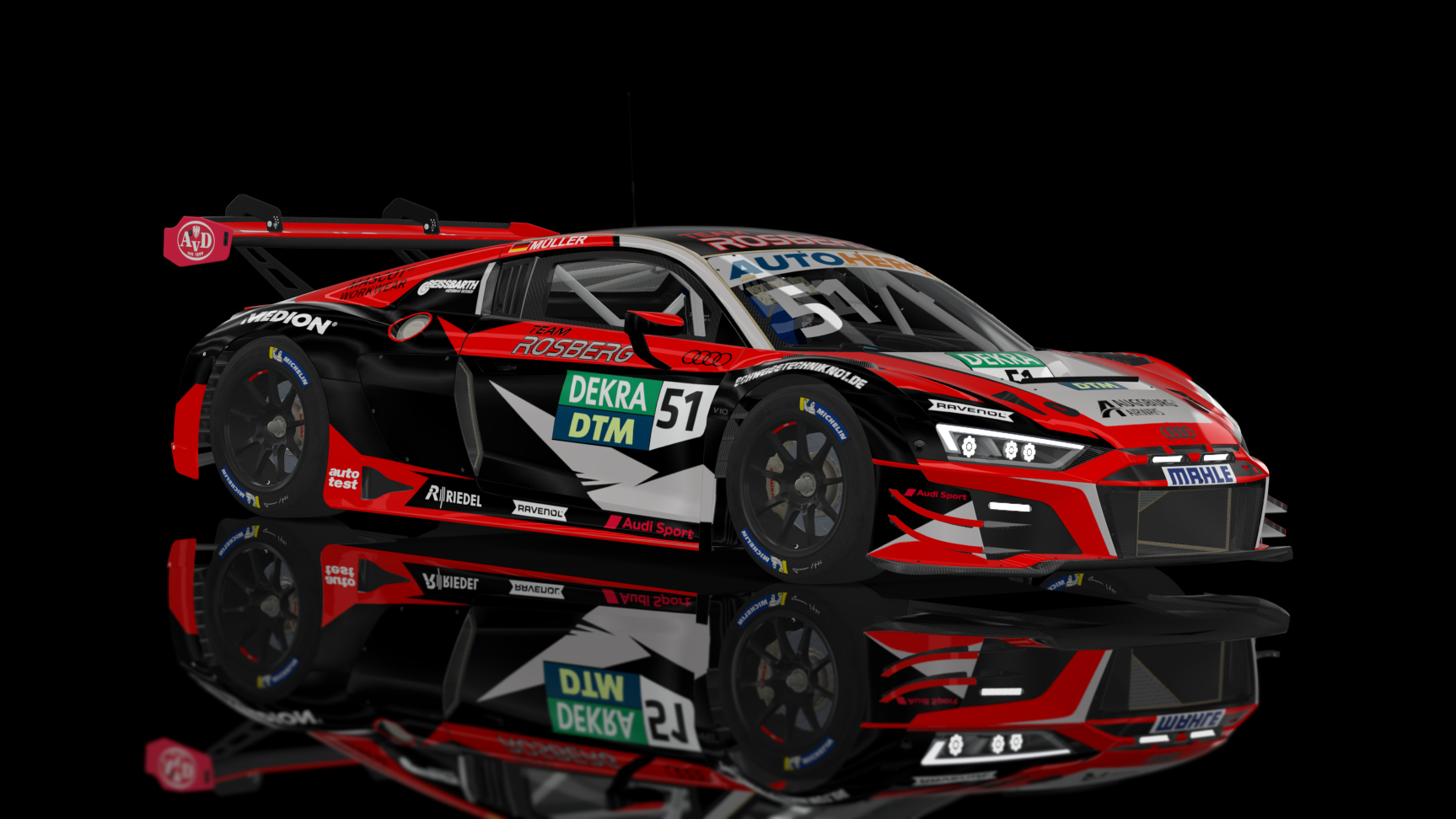 ACF GT3 - Audi R8 LMS EVO II 2021, skin DTM_2022_Team_Roßberg_#51