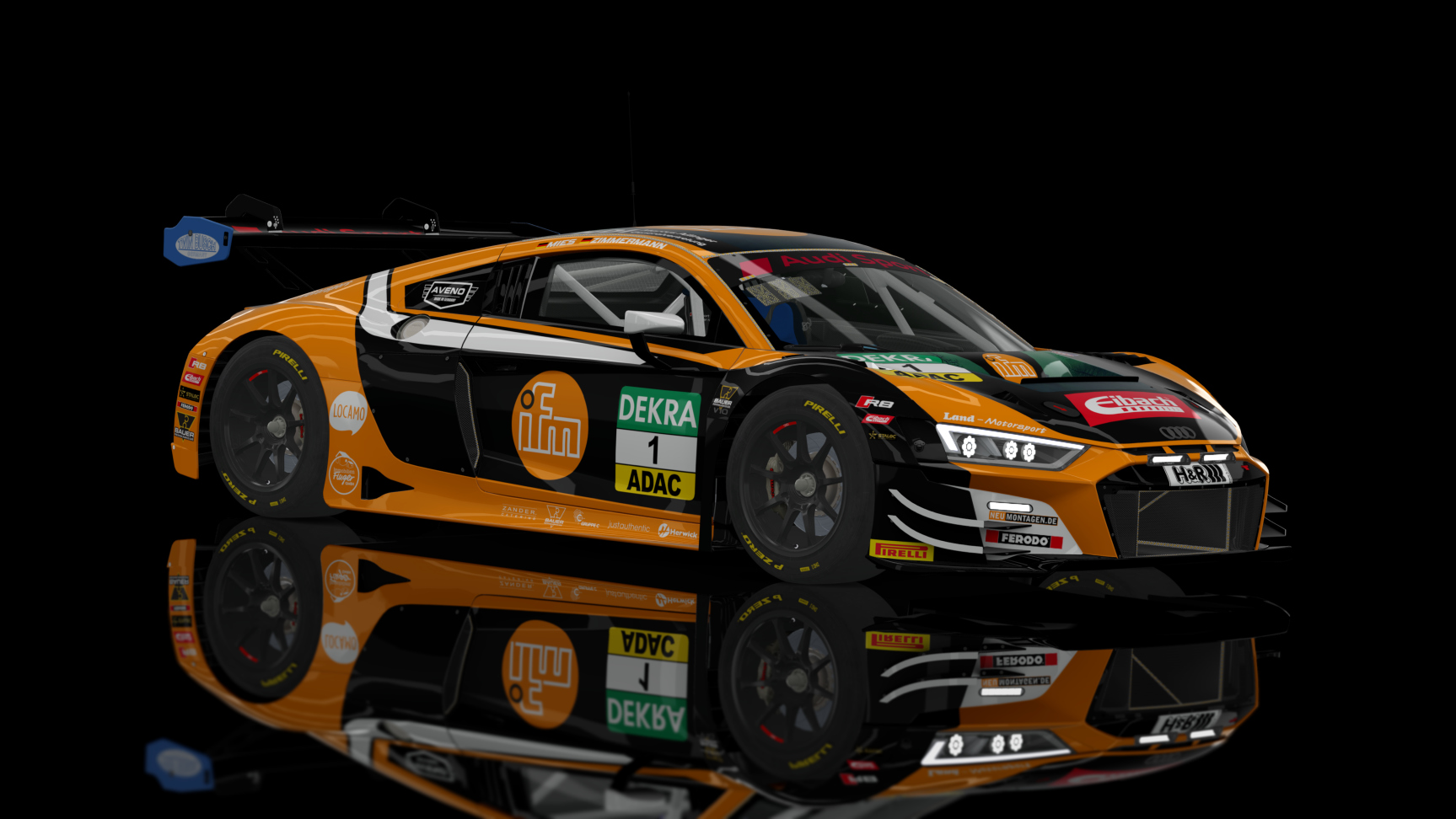 ACF GT3 - Audi R8 LMS EVO II 2021, skin Montaplast_by_Land_#1_2022