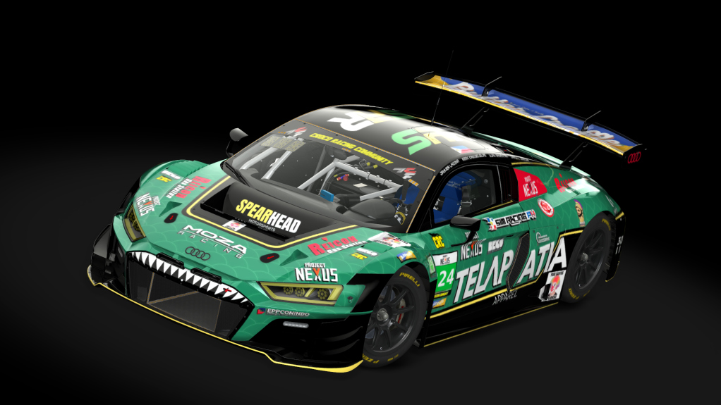 ACF GT3 - Audi R8 LMS EVO II 2021, skin SPEARHEAD ARMANI RACING_GT3_PRO_#224_CLOWN VERSION