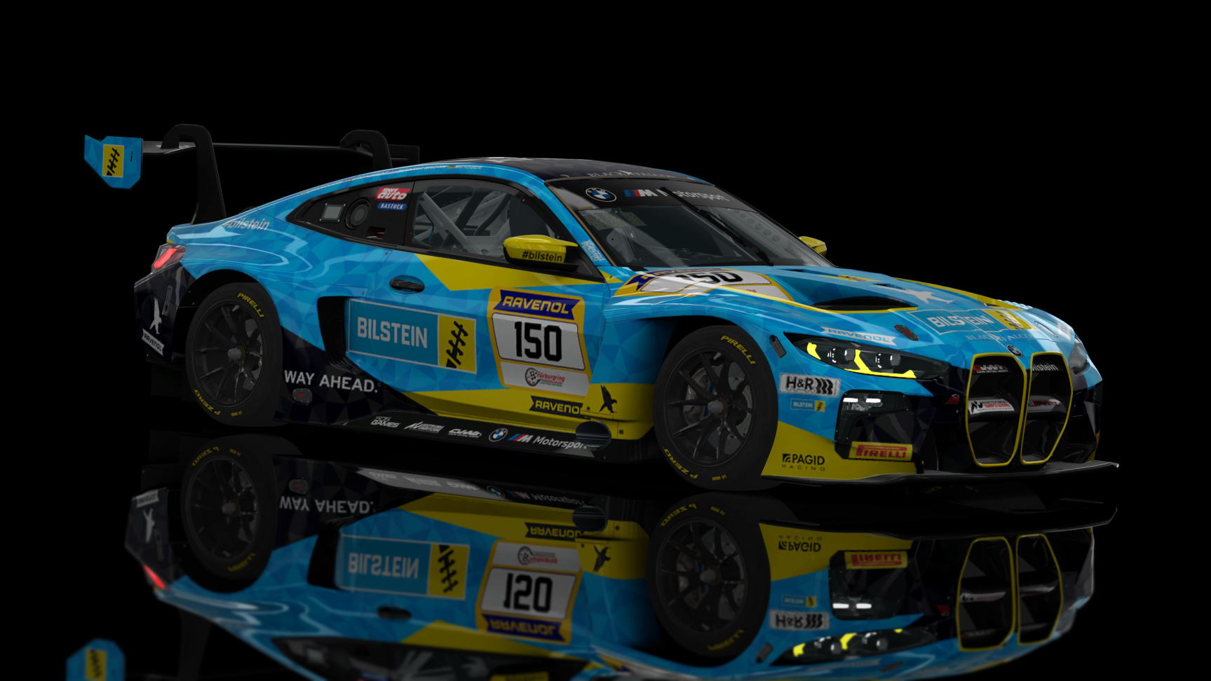 ACF GT3 - BMW M4 GT3 2022, skin Black Falcon Bilstein 150