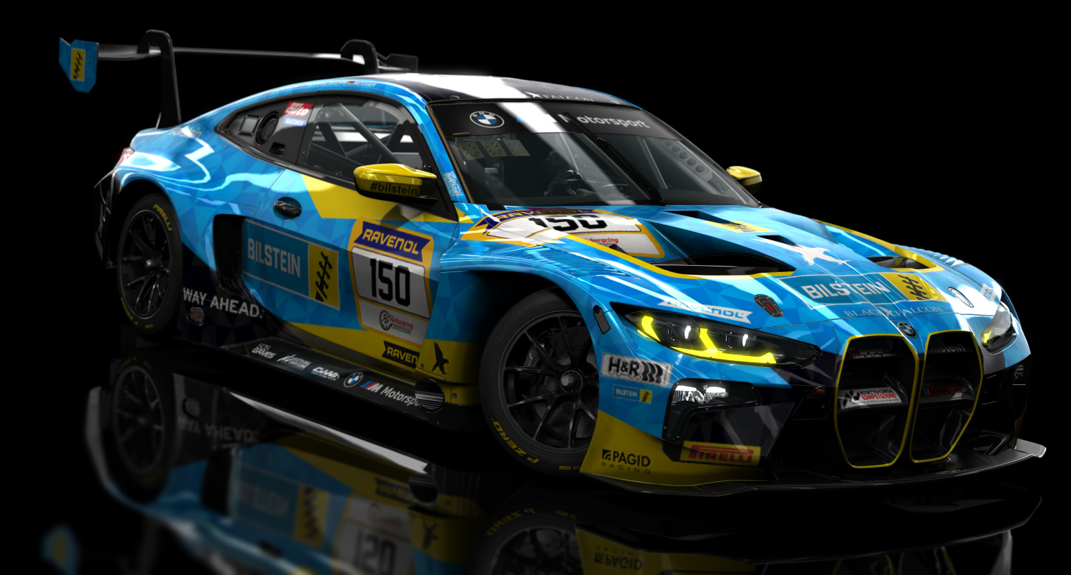ACF GT3 - BMW M4 GT3 2021, skin Black Falcon Bilstein 150