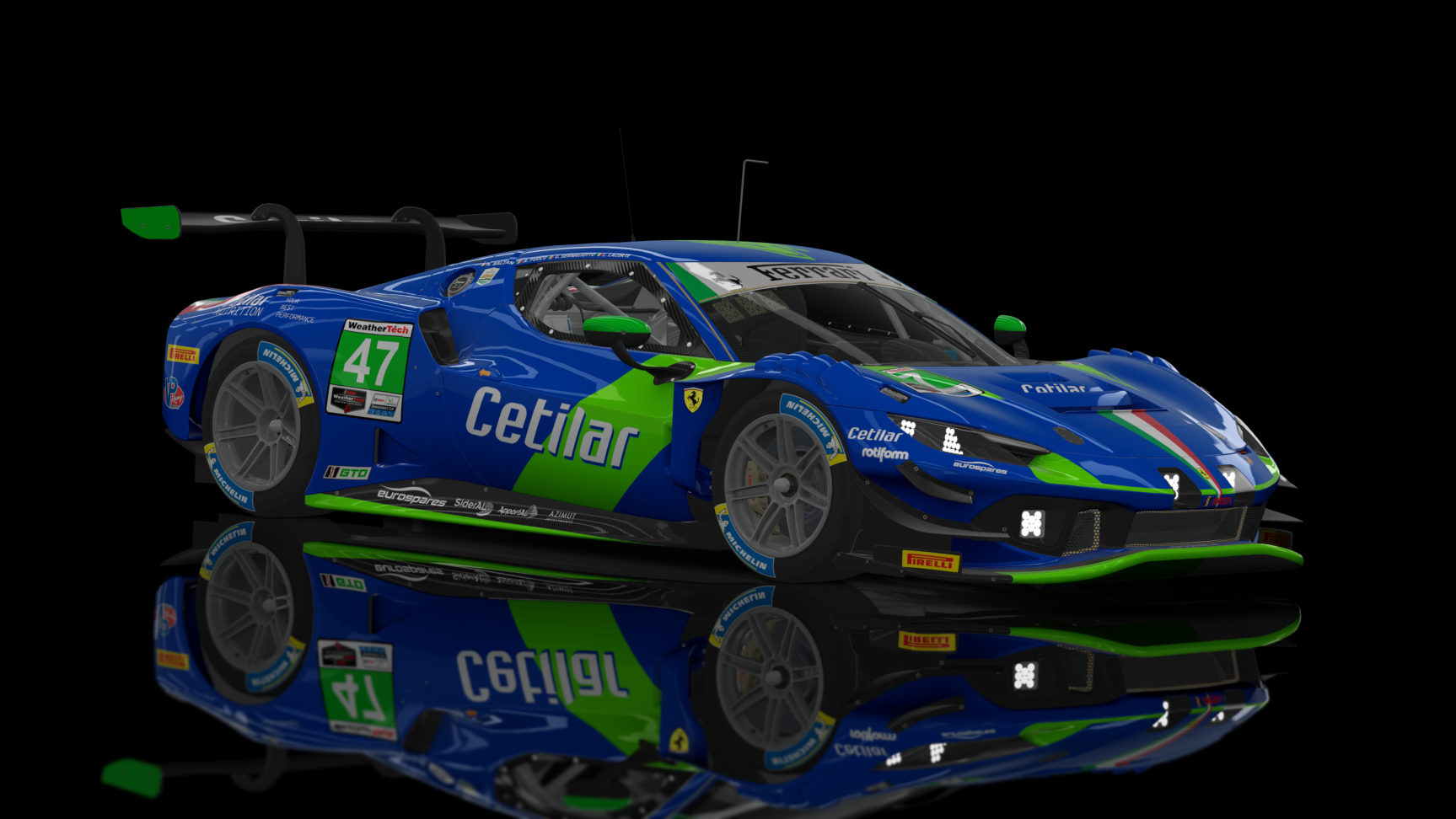 ACF GT3 - Ferrari 296 GT3 2023, skin 2023 Cetilar Racing #47