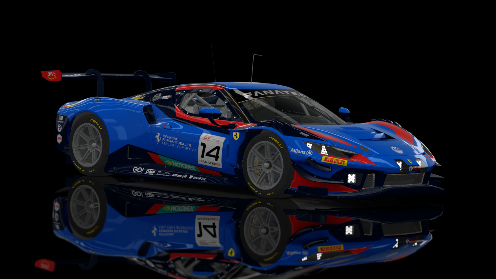 ACF GT3 - Ferrari 296 GT3 2023, skin 2023 Emil Frey #14