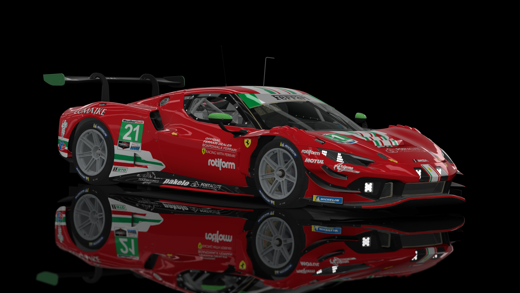 ACF GT3 - Ferrari 296 GT3 2023, skin 2023_IMSA_21_AFCorse