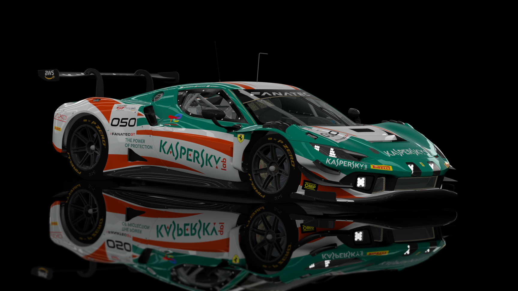 ACF GT3 - Ferrari 296 GT3 2023, skin Custom_050_GTWC_Kaspersky2015