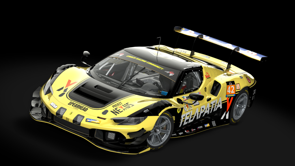 ACF GT3 - Ferrari 296 GT3 2023, skin SPEARHEAD_GT3_AM_#43