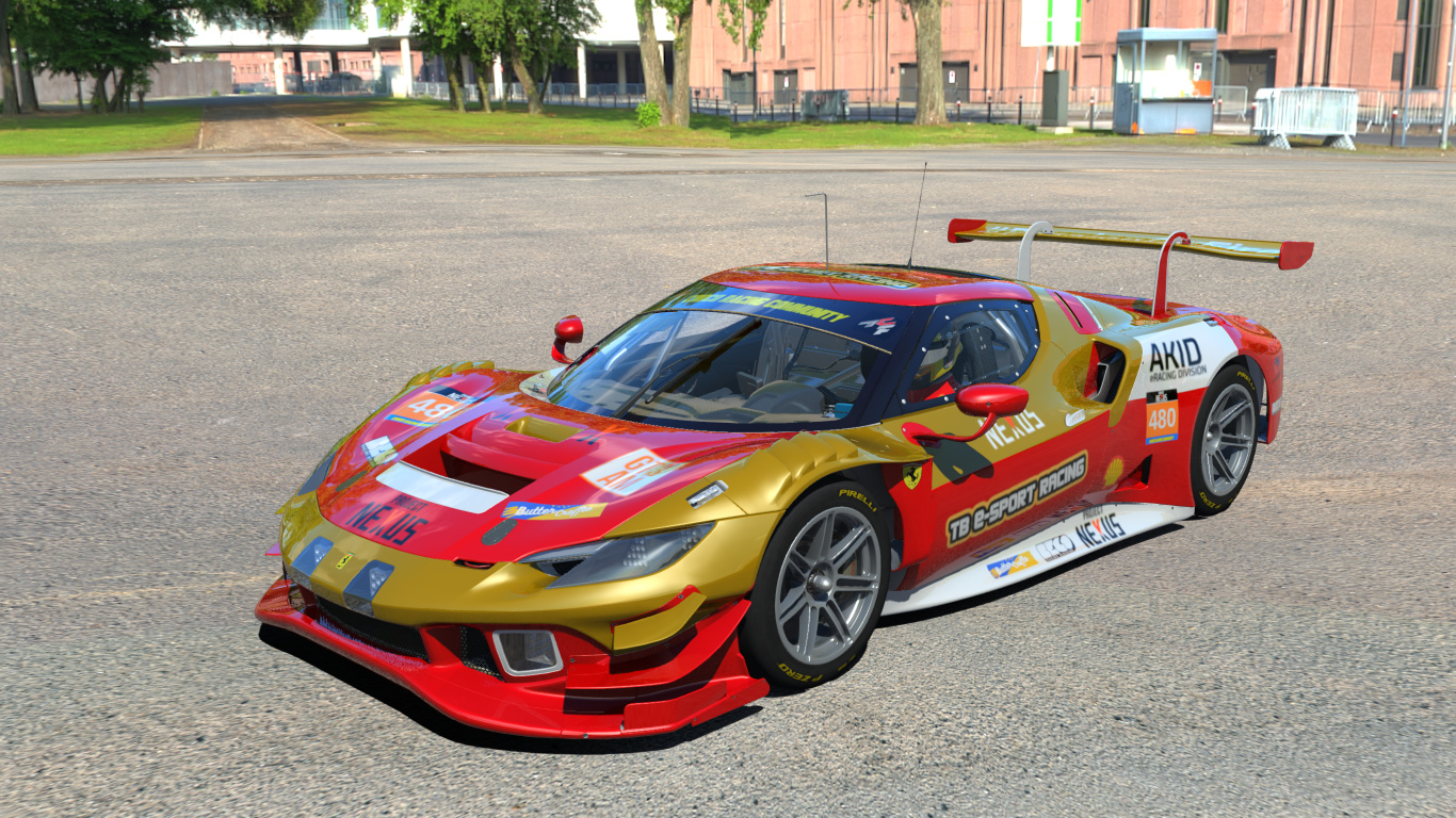 ACF GT3 - Ferrari 296 GT3 2023, skin TB_eSport_x_AKID_eRacing