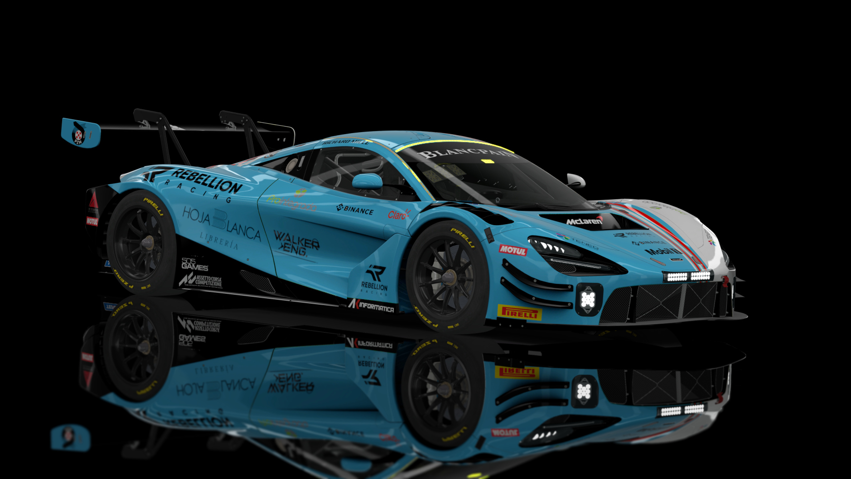 ACF GT3 - McLaren 720S GT3 EVO 2023, skin Rebellion Autosport MCR