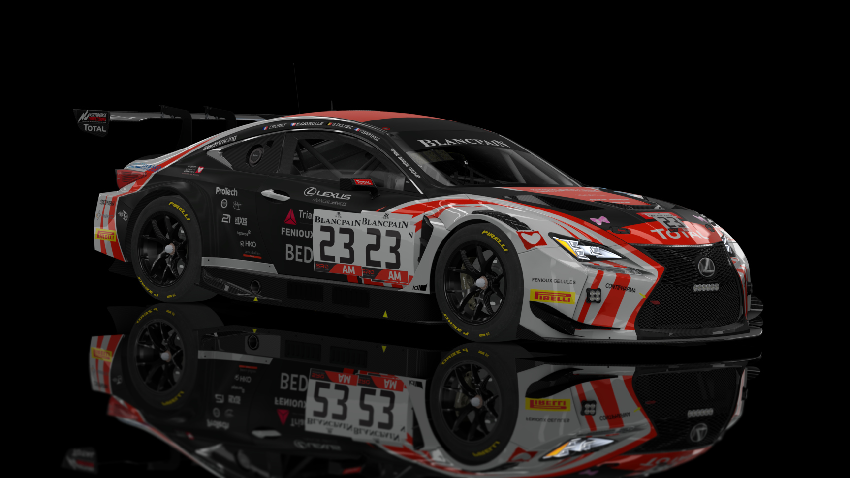 ACF GT3 - Lexus RC F GT3 2016, skin #23 Tech 1 Racing (2019)