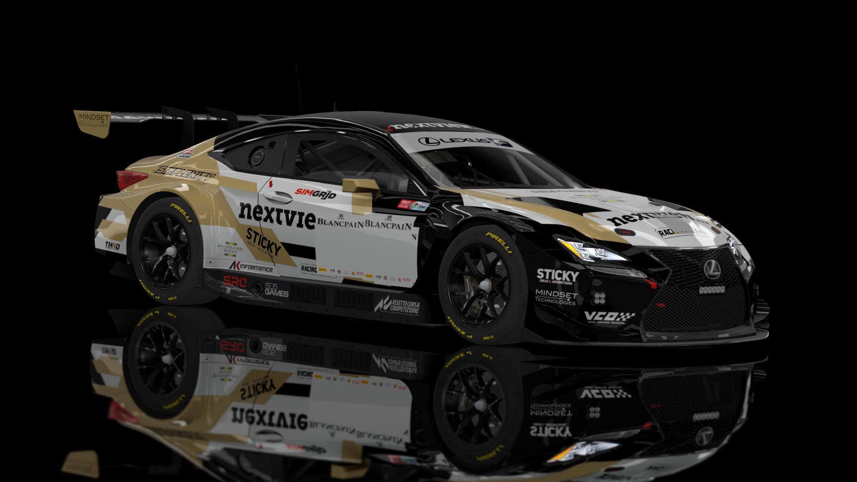 ACF GT3 - Lexus RC F GT3 2016, skin Burst