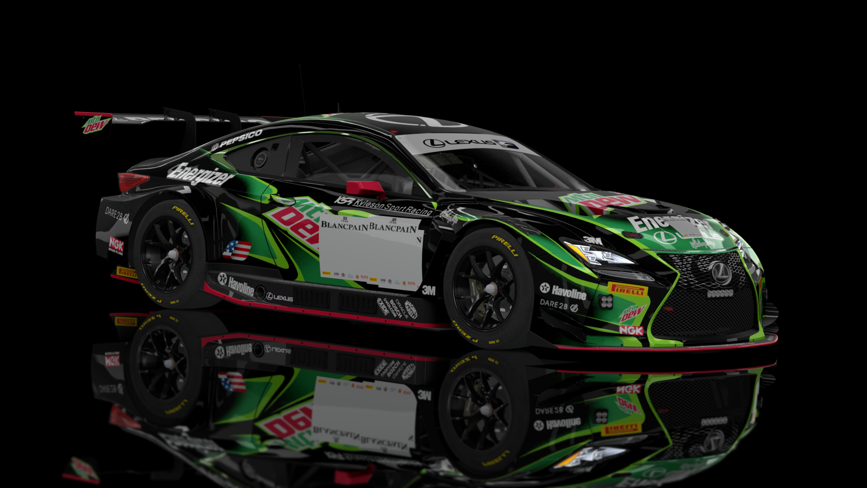 ACF GT3 - Lexus RC F GT3 2016, skin Mountain Dew