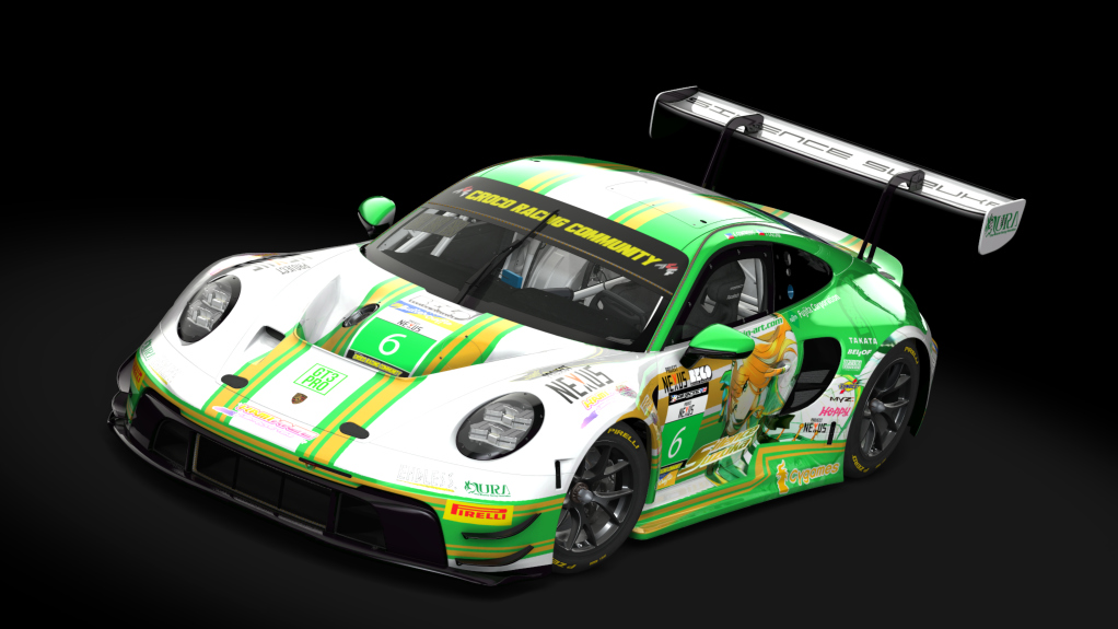 ACF GT3 - Porsche 992 GT3 R 2023, skin #6 KAMIKAZE UMA RACING TEAM - SILENCE SUZUKA