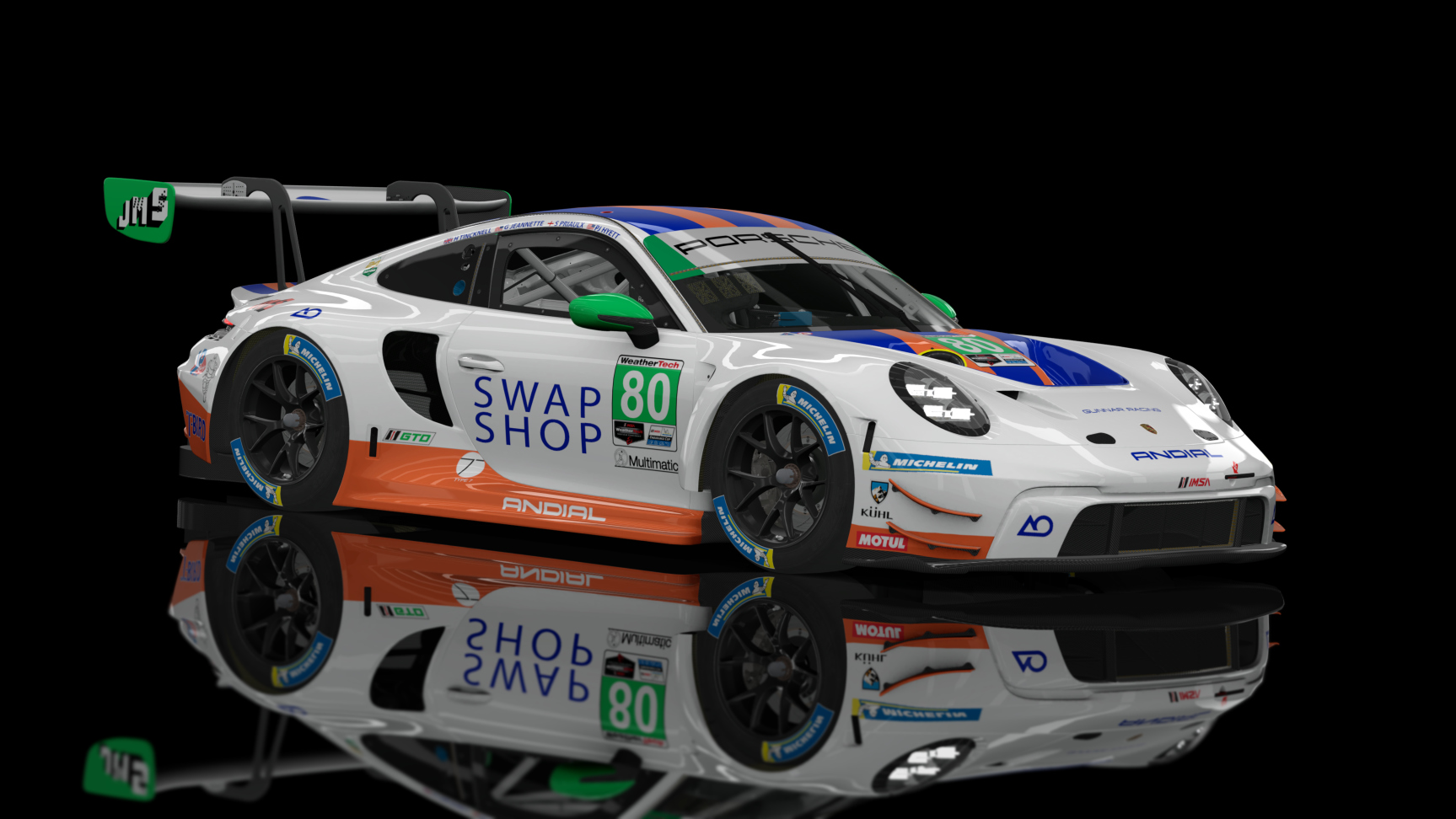 ACF GT3 - Porsche 992 GT3 R 2023, skin 2023 AO Racing #80 Daytona