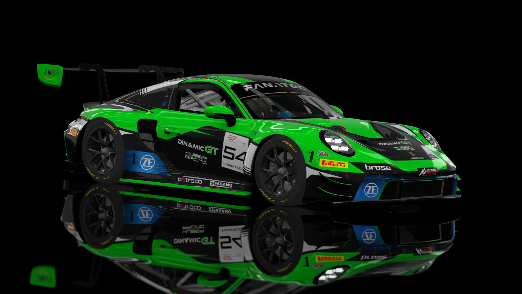 ACF GT3 - Porsche 992 GT3 R 2023, skin 2023 Dinamic GT Huber Racing #54