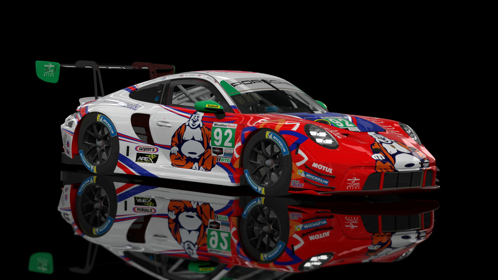 ACF GT3 - Porsche 992 GT3 R 2023, skin 2023 Kelly Moss Racing with Riley #92