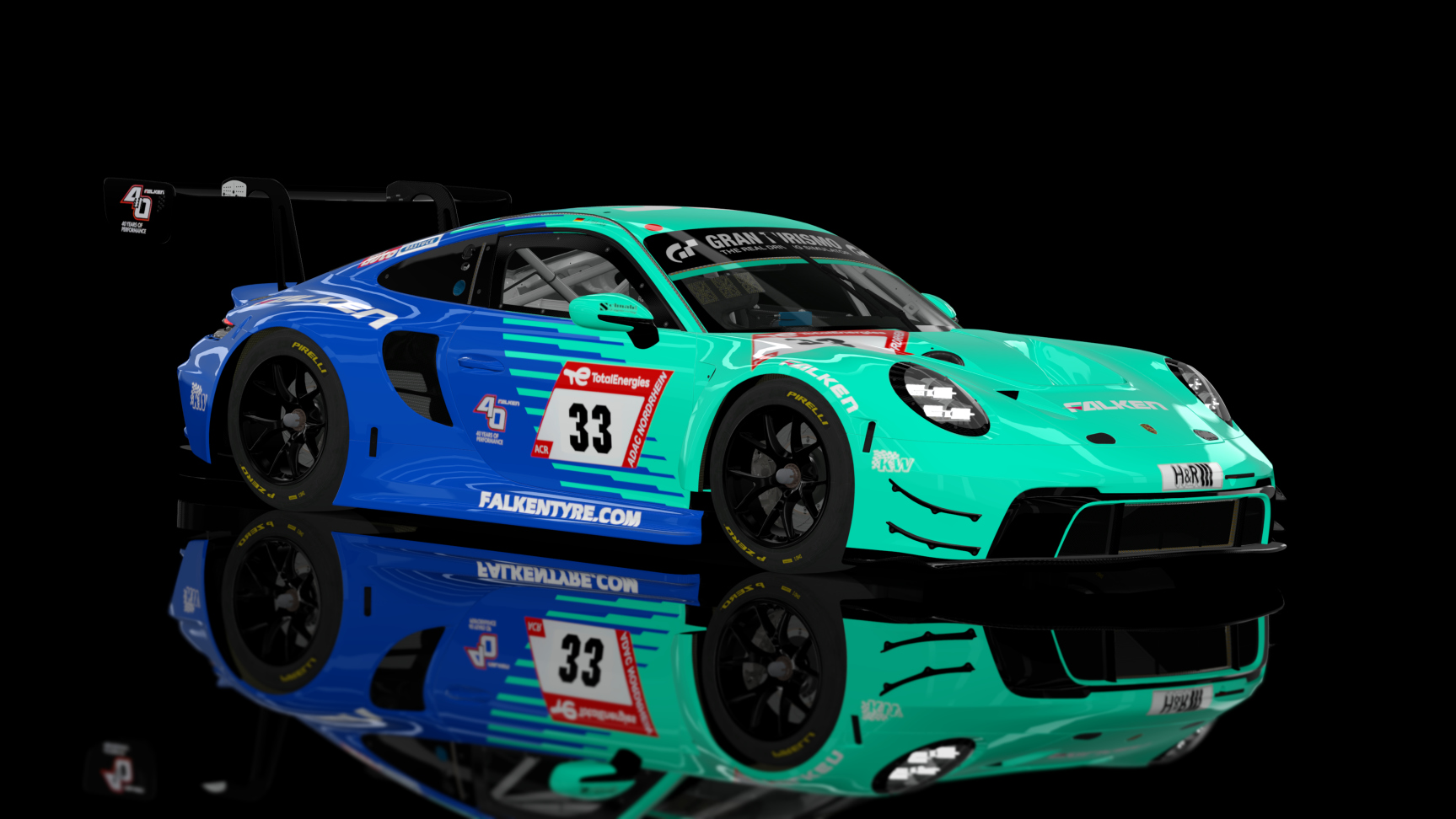 ACF GT3 - Porsche 992 GT3 R 2023, skin Falken 2023