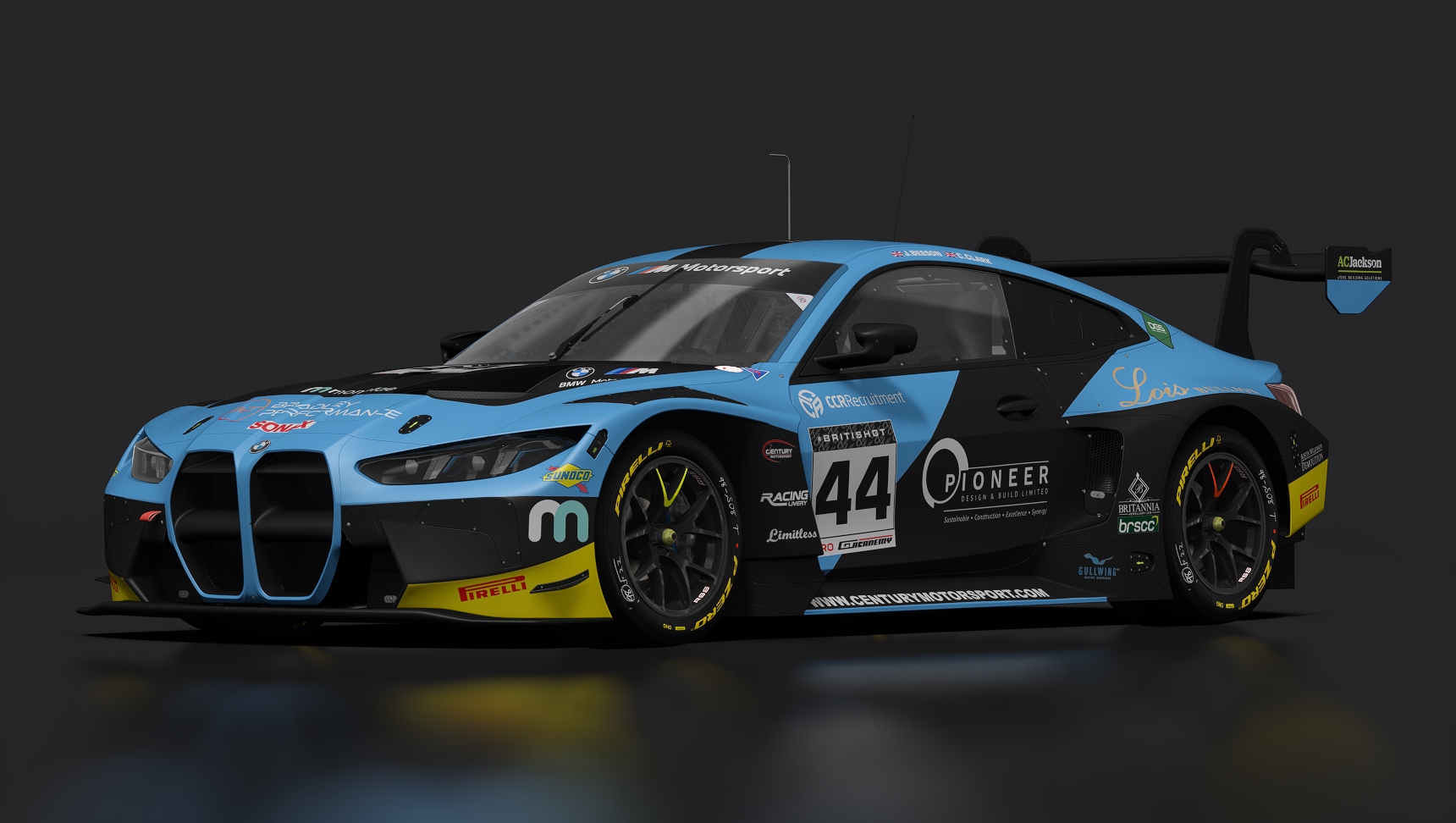 GT-M Bayer i6 Evo, skin BRITISHGT_2026_44_Century_Bgt