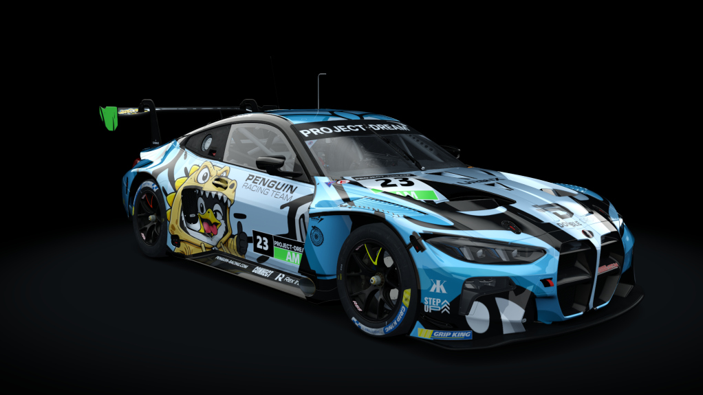 GT-M Bayer i6 Evo, skin Penguin Racing_Car1_23 Blue