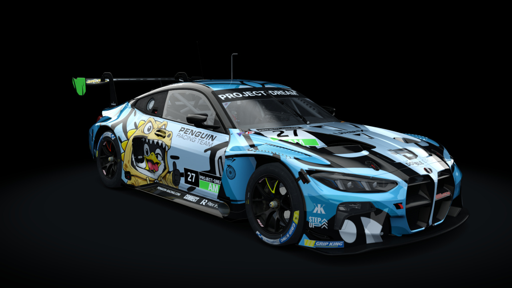 GT-M Bayer i6 Evo, skin Penguin Racing_Car1_27 Blue