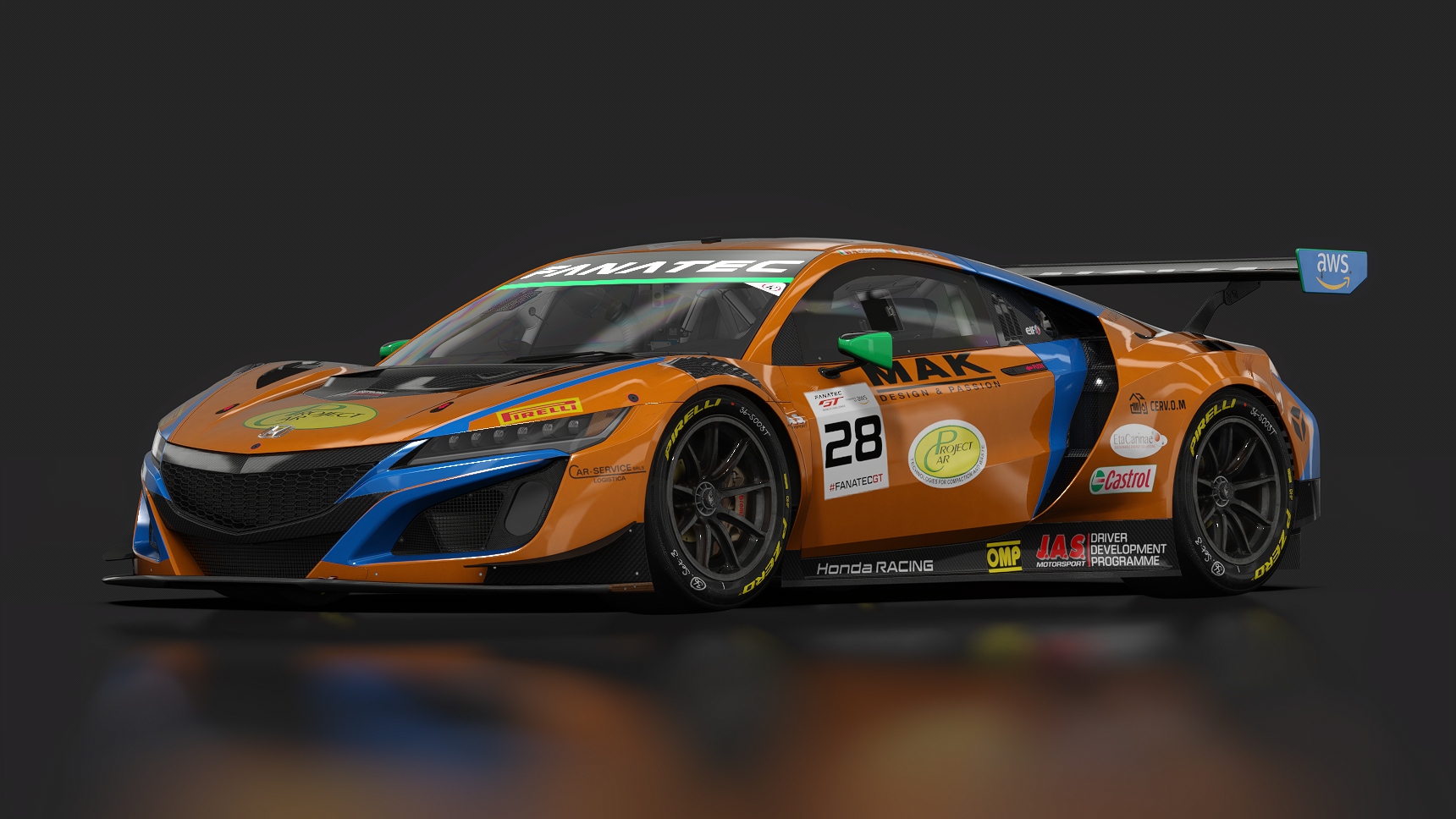 Honda NSX GT3 Evo22, skin GTWC_2023_28_Nova