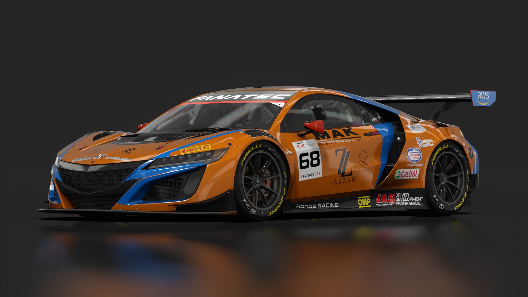 Honda NSX GT3 Evo22, skin GTWC_2023_68_Nova