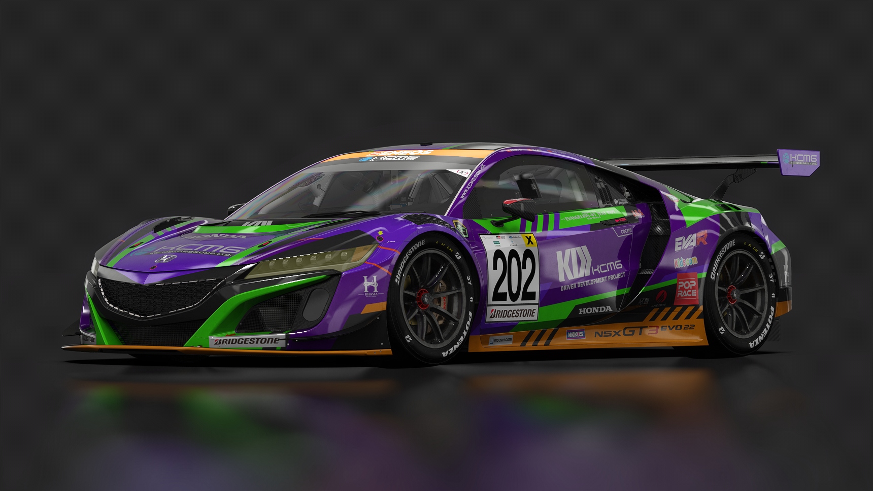 Honda NSX GT3 Evo22, skin SUPER_TAIKYU_2023_202_KCMG